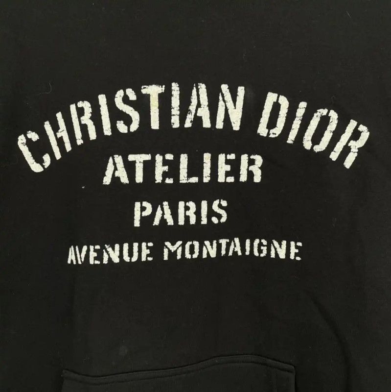 Dior Dior Black Cotton Men's Long Sleeve Hoodie 0089 Size US M / EU 48-50 / 2 - 5 Thumbnail