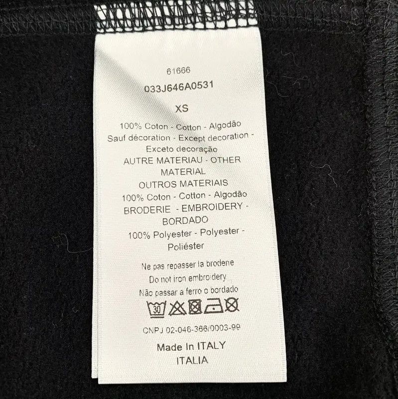 Dior Dior Black Cotton Men's Hoodie 0089 Size US XS / EU 42 / 0 - 8 Thumbnail