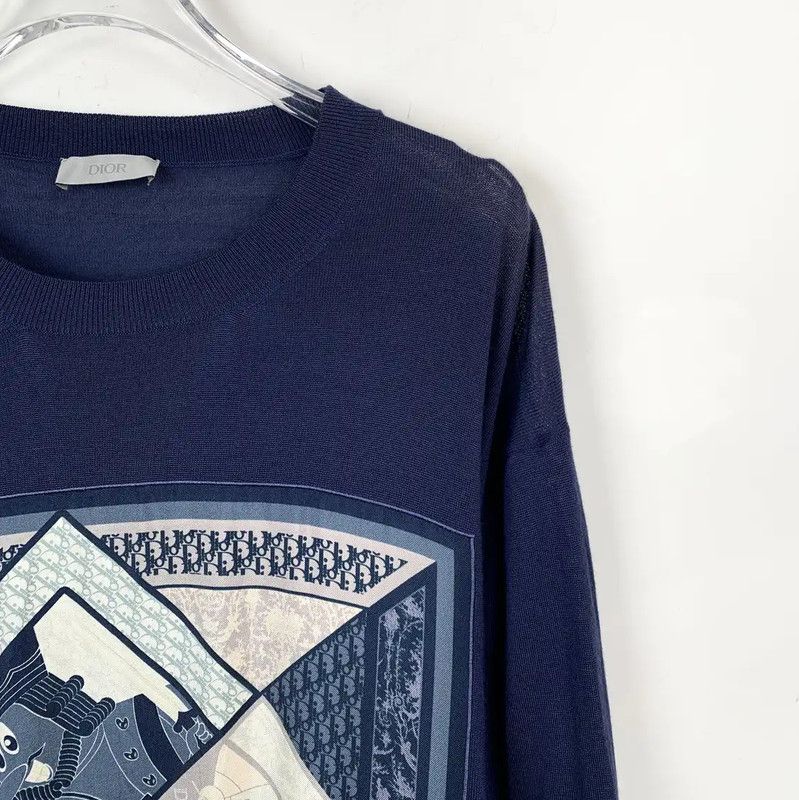 Dior Dior Wool Pullover in Navy XL Size 0089 Size US XL / EU 56 / 4 - 3 Thumbnail