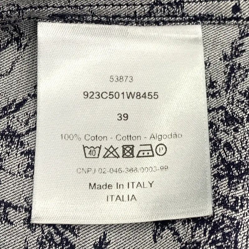 Dior Dior Blue Cotton Long Sleeve Shirt 0089 Size US M / EU 48-50 / 2 - 7 Thumbnail