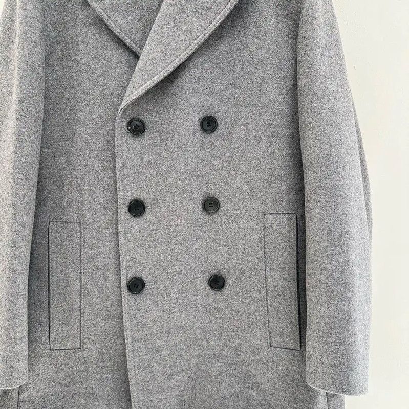 Dior Dior Gray Wool Mid-Length Coat for Men 0089 Size US L / EU 52-54 / 3 - 5 Thumbnail