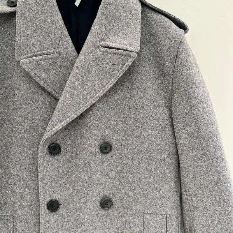 Dior Dior Gray Wool Mid-Length Coat for Men 0089 Size US L / EU 52-54 / 3 - 4 Thumbnail