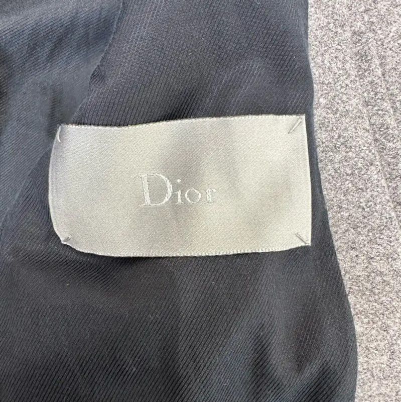 Dior Dior Gray Wool Mid-Length Coat for Men 0089 Size US L / EU 52-54 / 3 - 7 Thumbnail