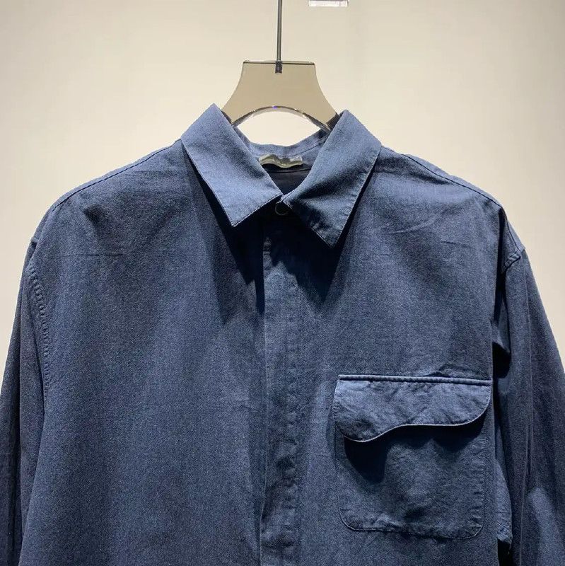 Dior Dior Blue Cotton Long Sleeve Shirt 0089 Size US L / EU 52-54 / 3 - 3 Thumbnail