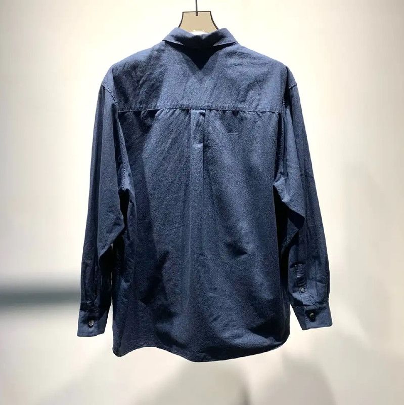 Dior Dior Blue Cotton Long Sleeve Shirt 0089 Size US L / EU 52-54 / 3 - 8 Thumbnail