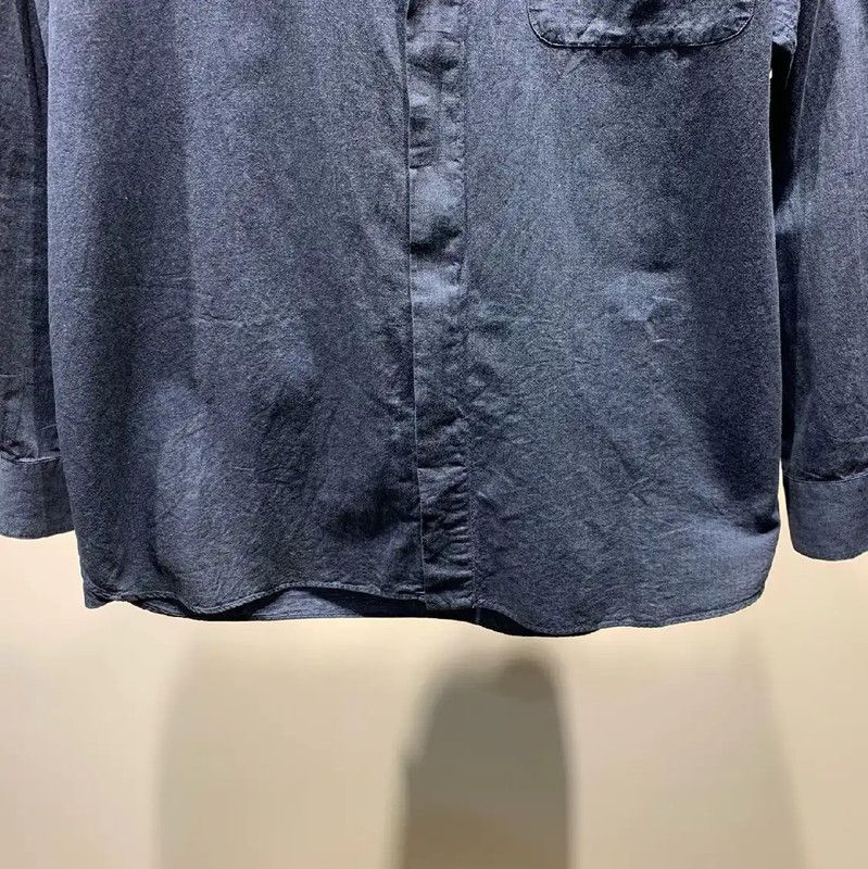 Dior Dior Blue Cotton Long Sleeve Shirt 0089 Size US L / EU 52-54 / 3 - 4 Thumbnail