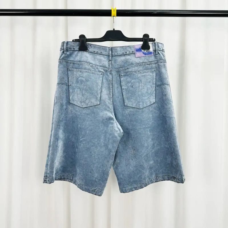 Dior Dior Summer Light Blue Cotton Logo Shorts 0089 Size US 34 / EU 50 - 2 Thumbnail
