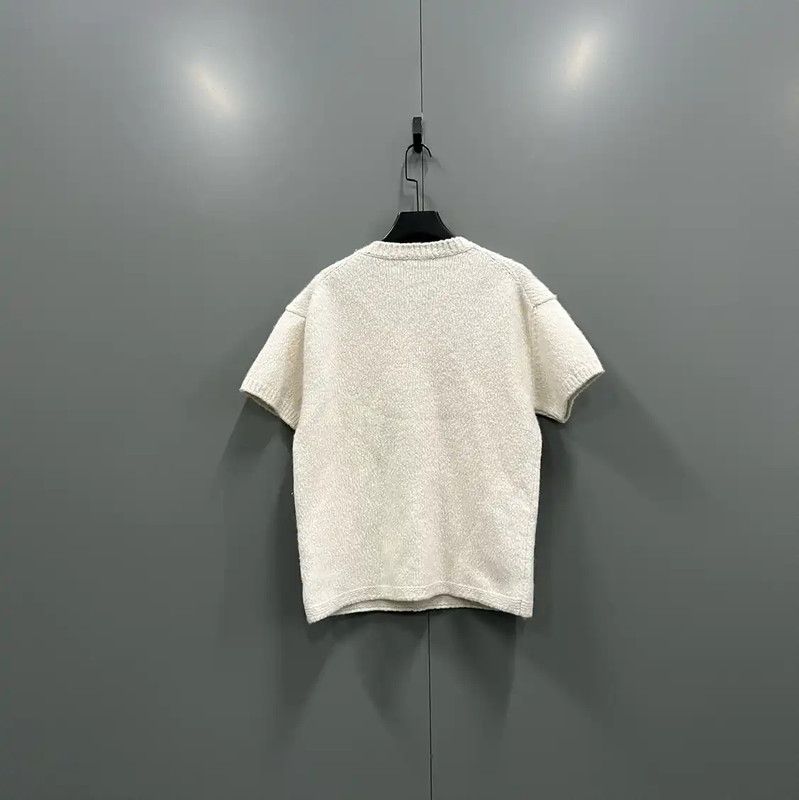 Dior Dior Summer Cream Wool Short Sleeve T-Shirt 0089 Size US L / EU 52-54 / 3 - 3 Thumbnail