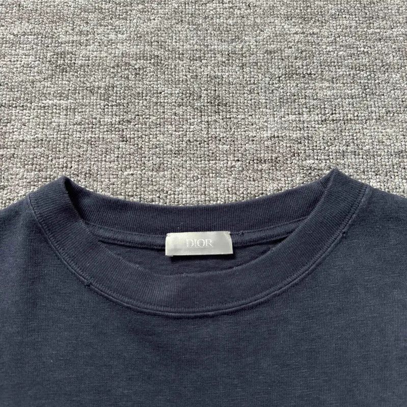 Dior Dior Men's Blue Cotton T-shirt 0089 Size US XS / EU 42 / 0 - 3 Thumbnail