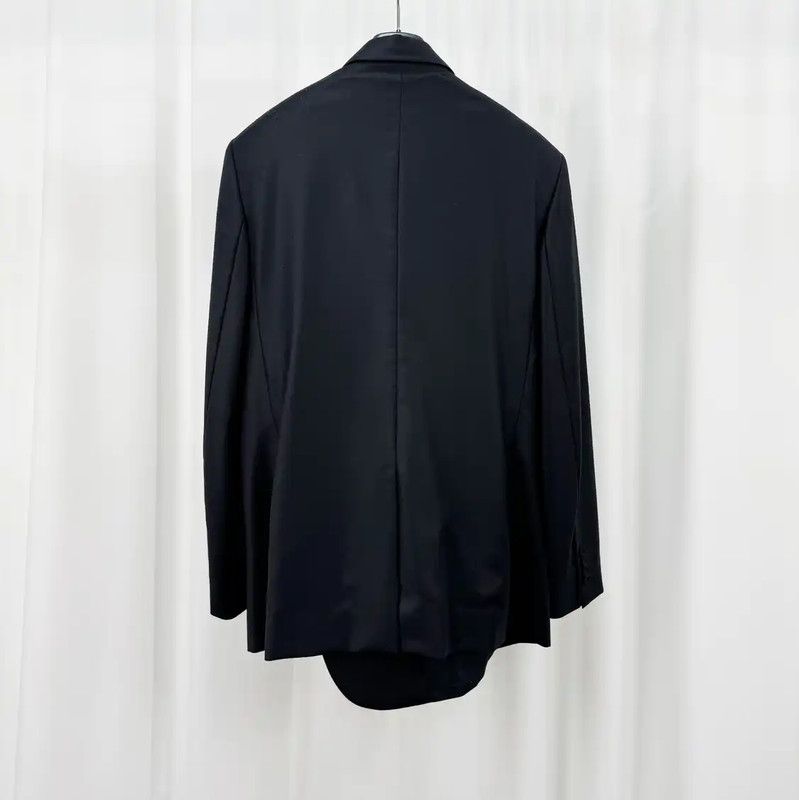 Dior Dior Black Wool Long Sleeve Overcoat 0089 Size US XXL / EU 58 / 5 - 2 Thumbnail