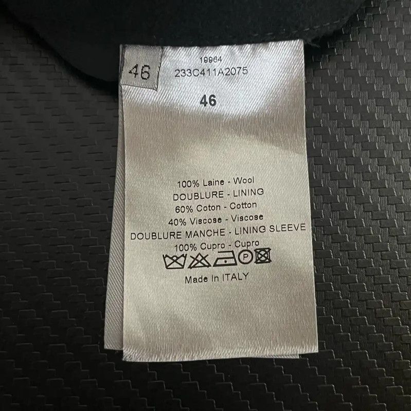 Dior Dior Black Wool Men's Jacket 0089 Size US M / EU 48-50 / 2 - 5 Thumbnail