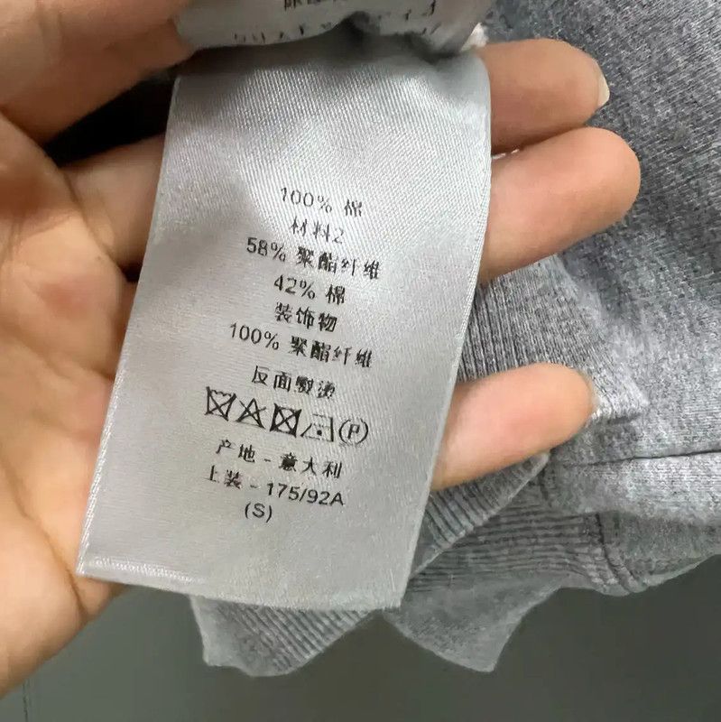 Dior Dior Men's Gray Cotton Hoodie Sweatshirt 0089 Size US S / EU 44-46 / 1 - 5 Thumbnail