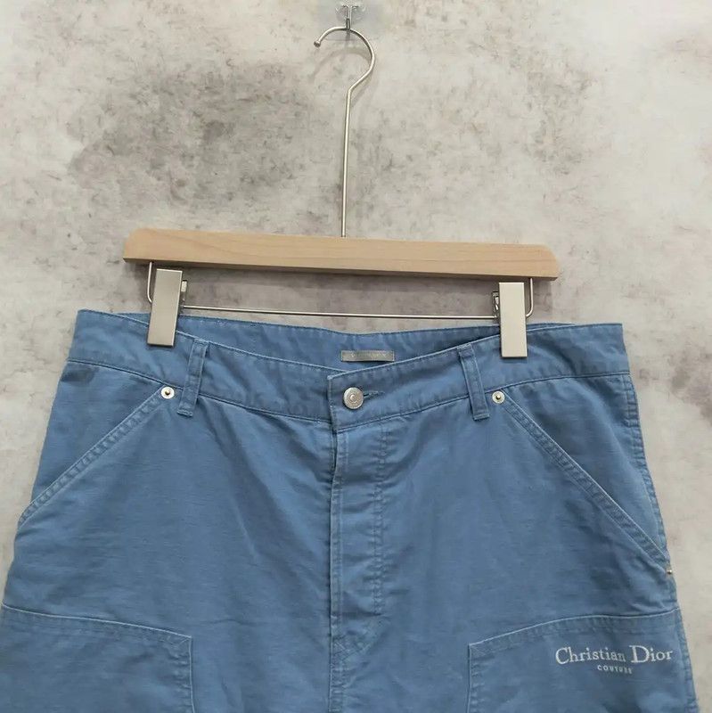 Dior Dior Men's Summer Blue Cotton Shorts 0089 Size US 34 / EU 50 - 4 Thumbnail