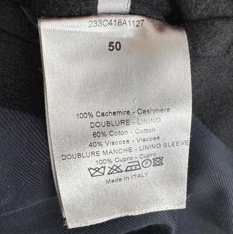 Dior Dior Black Cotton Men's Coat 0089 Size US M / EU 48-50 / 2 - 6 Thumbnail