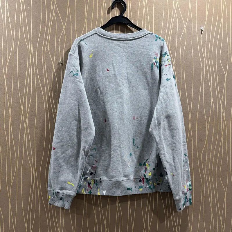 Dior Dior Gray Cotton Men's Sweatshirt with Paint Splashes 0089 Size US L / EU 52-54 / 3 - 2 Thumbnail