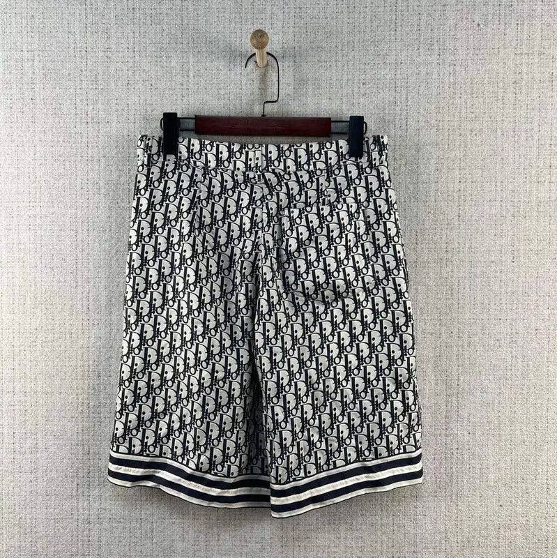 Dior Dior Color Block Silk Men's Shorts 0089 Size US 26 / EU 42 - 3 Thumbnail