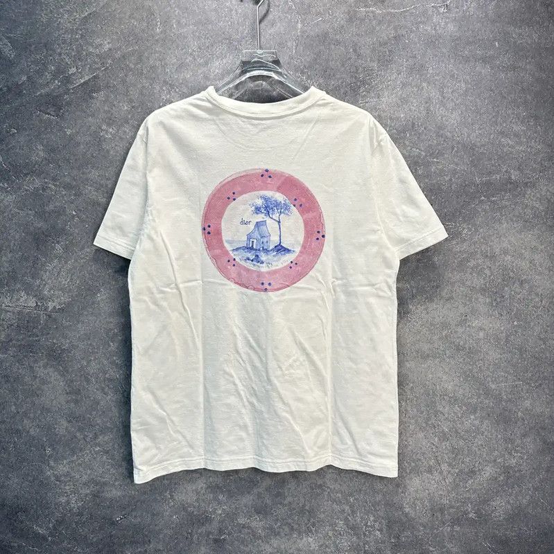 Dior Dior White Cotton Men's T-Shirt 0089 Size US L / EU 52-54 / 3 - 2 Thumbnail