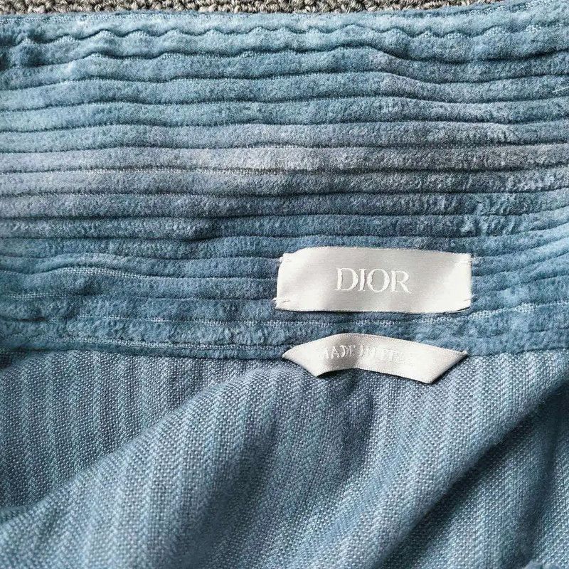 Dior Dior Long Sleeve Blue Cord Jacket for Men 0089 Size US L / EU 52-54 / 3 - 7 Thumbnail