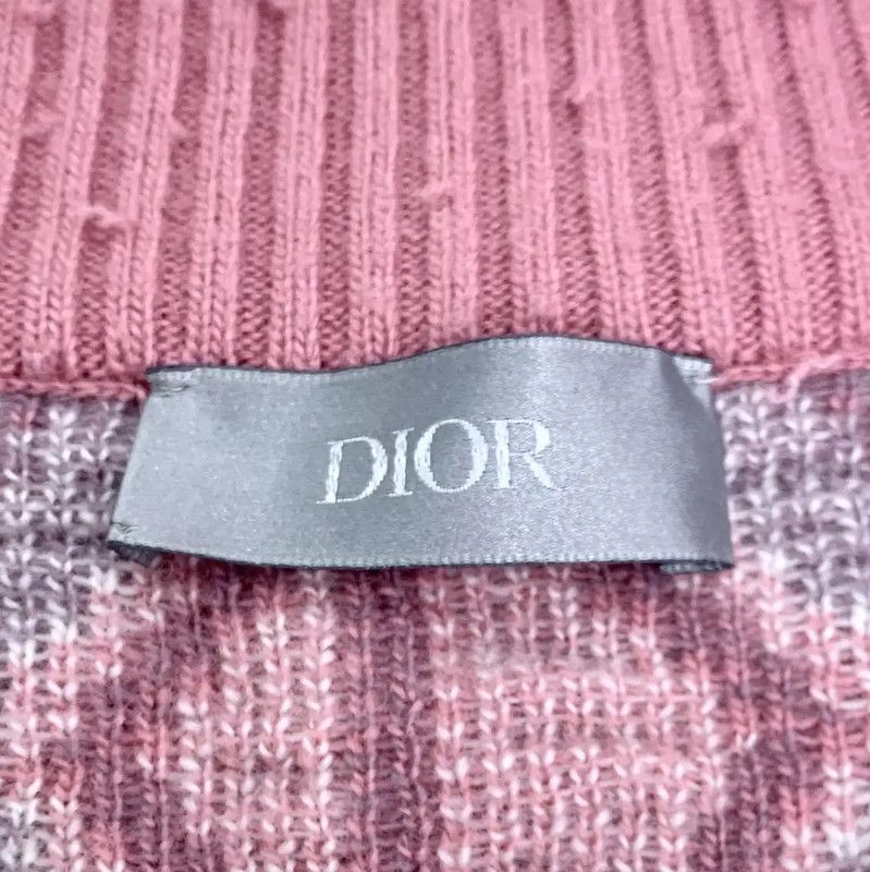 Dior Dior Men's Pink Wool Knit Sweater 0089 Size US S / EU 44-46 / 1 - 5 Thumbnail