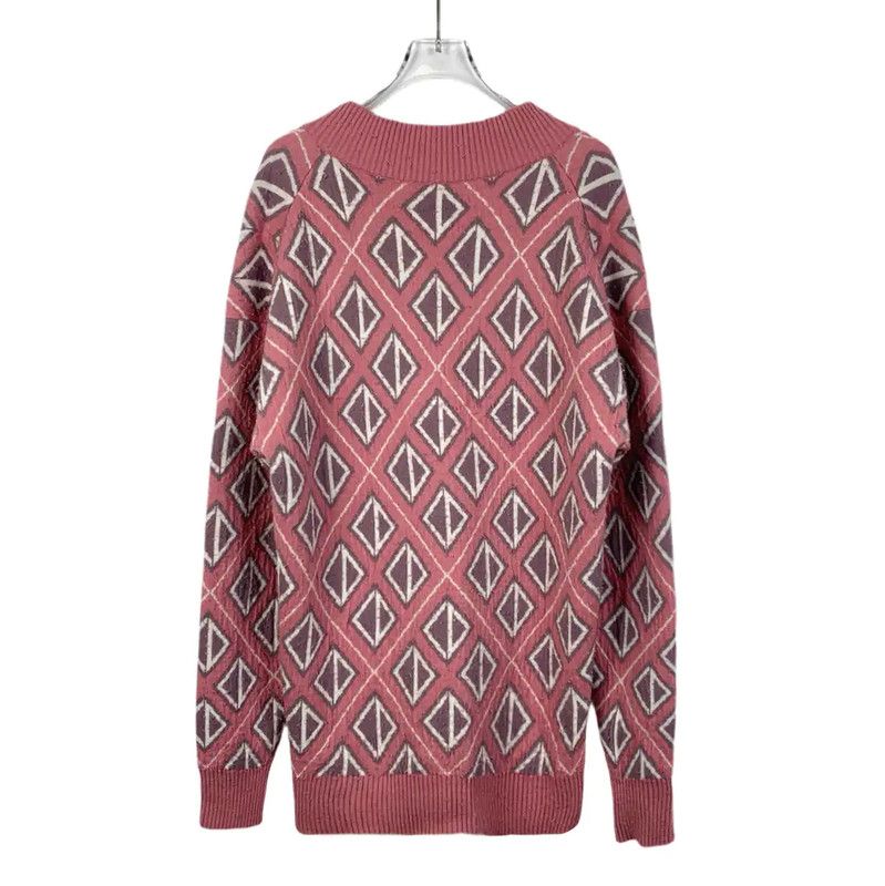 Dior Dior Men's Pink Wool Knit Sweater 0089 Size US S / EU 44-46 / 1 - 2 Thumbnail