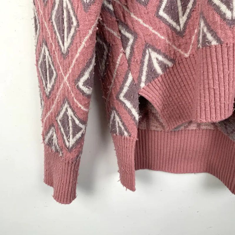 Dior Dior Men's Pink Wool Knit Sweater 0089 Size US S / EU 44-46 / 1 - 4 Thumbnail