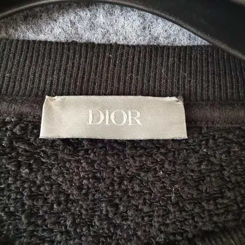 Dior Dior Black Cotton Men's Sweatshirt 0089 Size US L / EU 52-54 / 3 - 3 Thumbnail