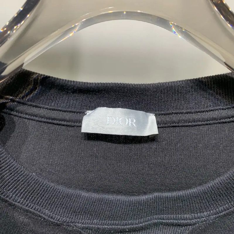 Dior Dior Black Cotton Men's T-shirt 0089 Size US L / EU 52-54 / 3 - 2 Thumbnail