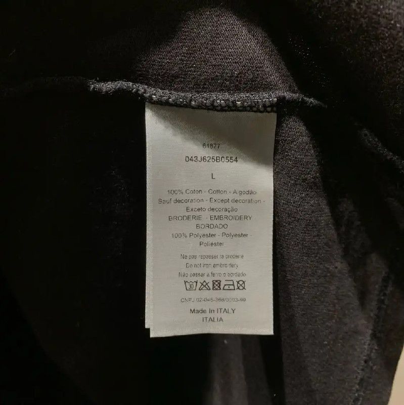 Dior Dior Black Cotton Men's T-shirt 0089 Size US L / EU 52-54 / 3 - 5 Thumbnail