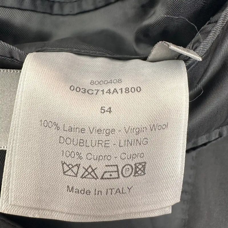 Dior Dior Men's Black Short Coat 0089 Size US XL / EU 56 / 4 - 6 Thumbnail