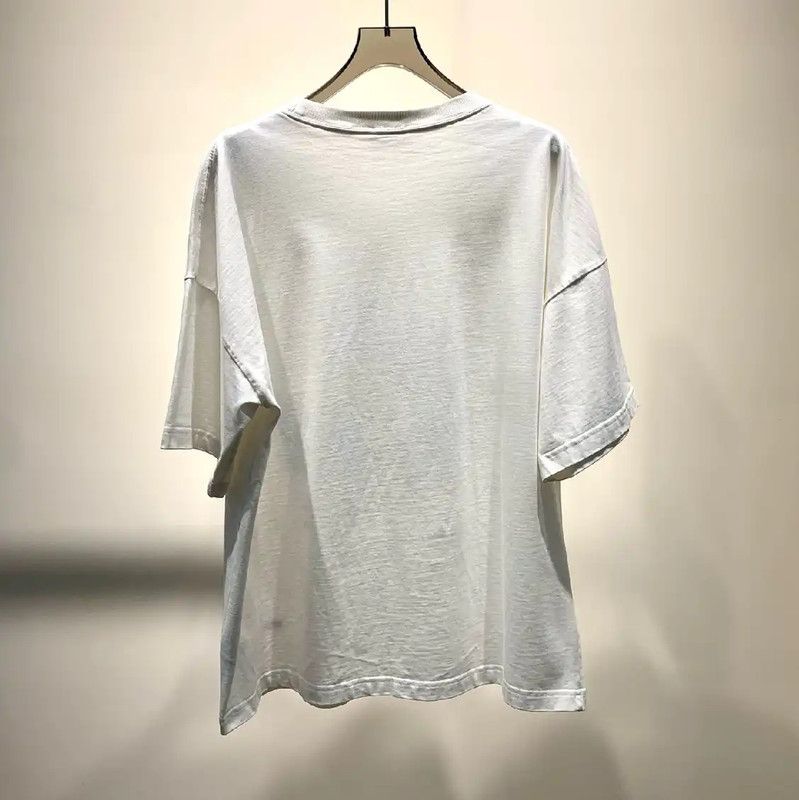 Dior Dior Men's White Cotton Graphic T-Shirt 0089 Size US XL / EU 56 / 4 - 2 Thumbnail