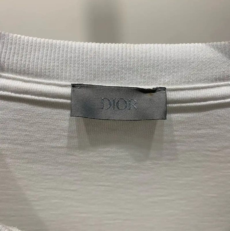 Dior Dior Men's White Cotton Graphic T-Shirt 0089 Size US XL / EU 56 / 4 - 3 Thumbnail