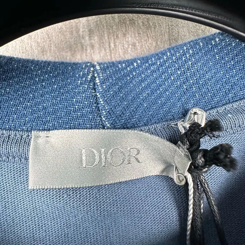 Dior Dior Peacock Blue Cotton T-Shirt for Men 0089 Size US M / EU 48-50 / 2 - 4 Thumbnail