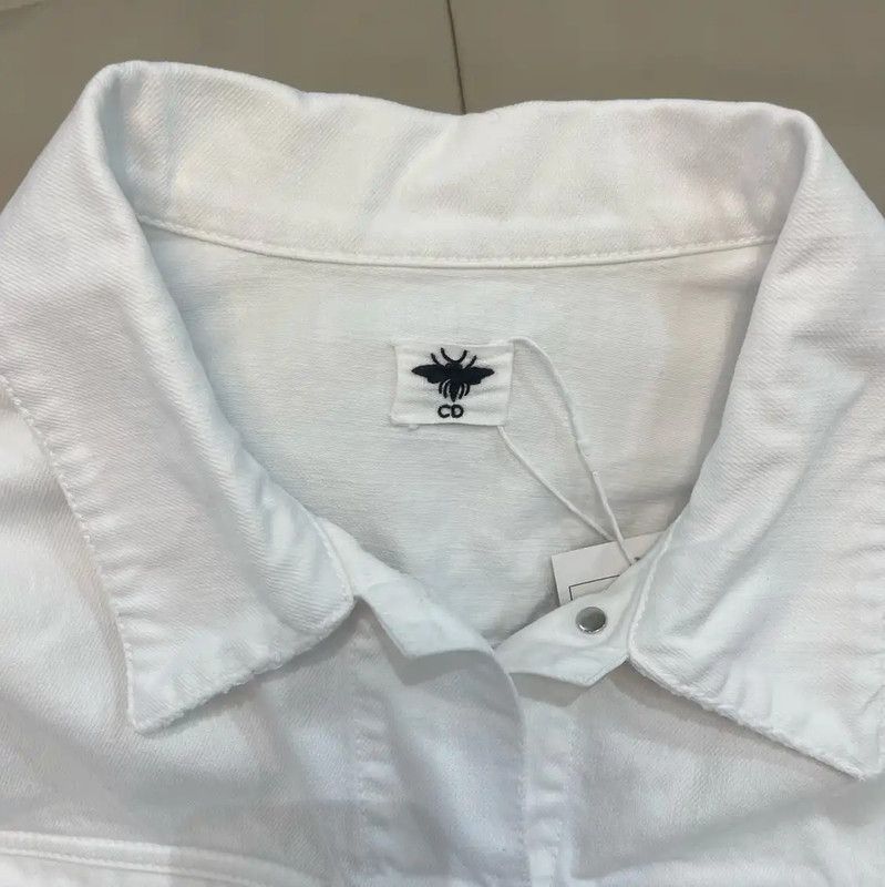 Dior Dior White Cotton Men's Jacket 0089 Size US M / EU 48-50 / 2 - 3 Thumbnail