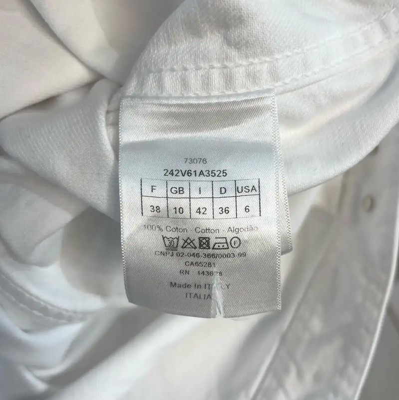 Dior Dior White Cotton Men's Jacket 0089 Size US M / EU 48-50 / 2 - 6 Thumbnail