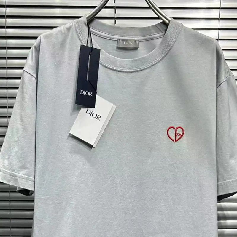 Dior Dior Men's Summer Light Blue Cotton T-Shirt 0089 Size US S / EU 44-46 / 1 - 5 Thumbnail