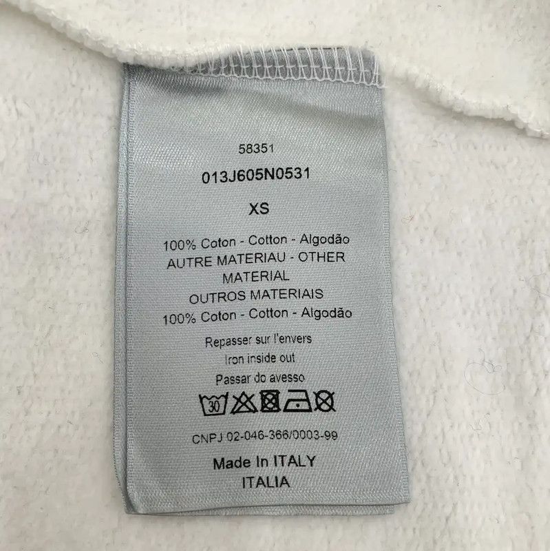 Dior Dior White Cotton Men's Hoodie with Unique Design 0089 Size US XS / EU 42 / 0 - 7 Thumbnail