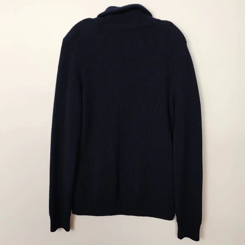 Dior Dior Men's Navy Wool Pullover Sweater 0089 Size US XS / EU 42 / 0 - 2 Thumbnail
