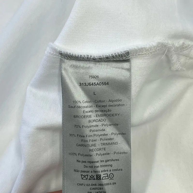Dior Dior White Long Sleeve Men's Sweatshirt 0089 Size US L / EU 52-54 / 3 - 4 Thumbnail