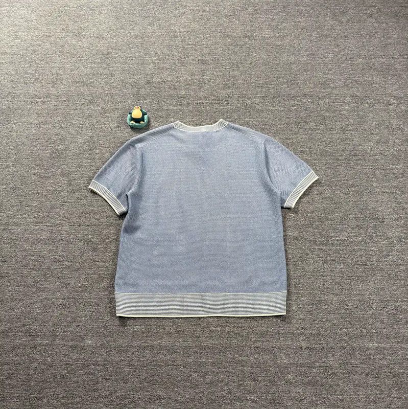 Dior Dior Men's Blue Cotton T-Shirt 0089 Size US XL / EU 56 / 4 - 2 Thumbnail
