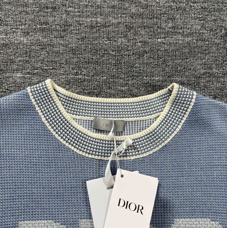 Dior Dior Men's Blue Cotton T-Shirt 0089 Size US XL / EU 56 / 4 - 3 Thumbnail