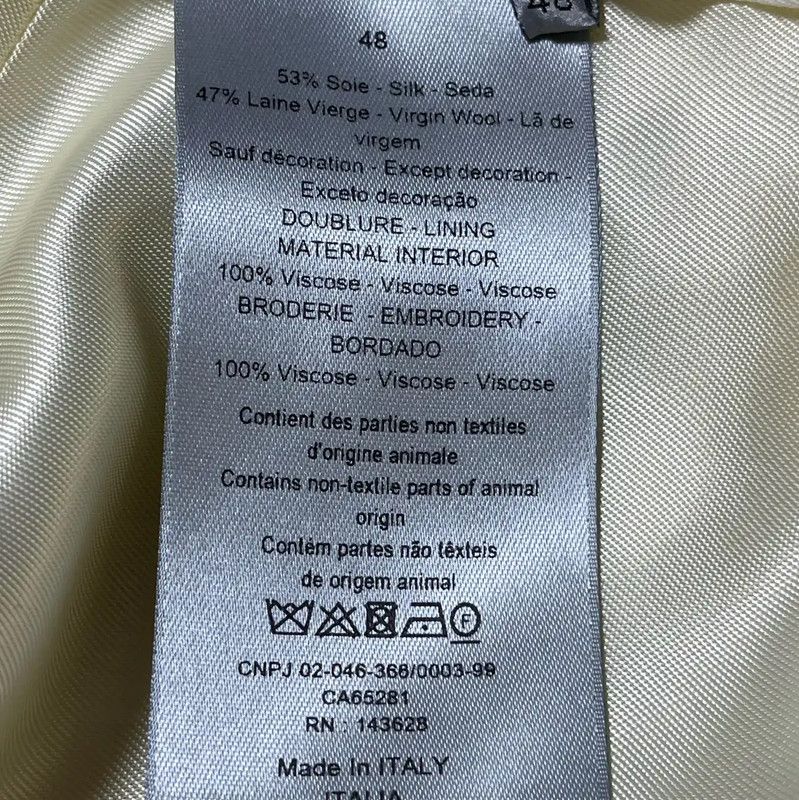 Dior Dior Men's Cream Wool Casual Pants 0089 Size US 38 / EU 54 - 4 Thumbnail