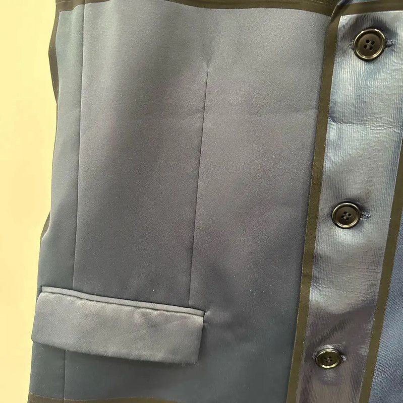 Dior Dior XS Navy Silk Men's Vest 0089 Size US XS / EU 42 / 0 - 4 Thumbnail