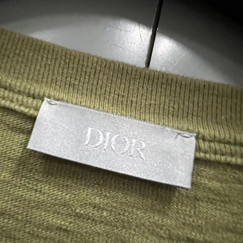 Dior Dior Green Embroidered Summer T-Shirt 0089 Size US XXL / EU 58 / 5 - 2 Thumbnail