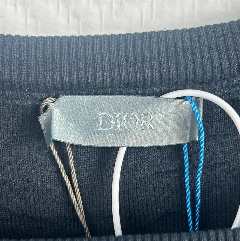 Dior Dior Black Linen Blend T-Shirt for Men 0089 Size US M / EU 48-50 / 2 - 3 Thumbnail