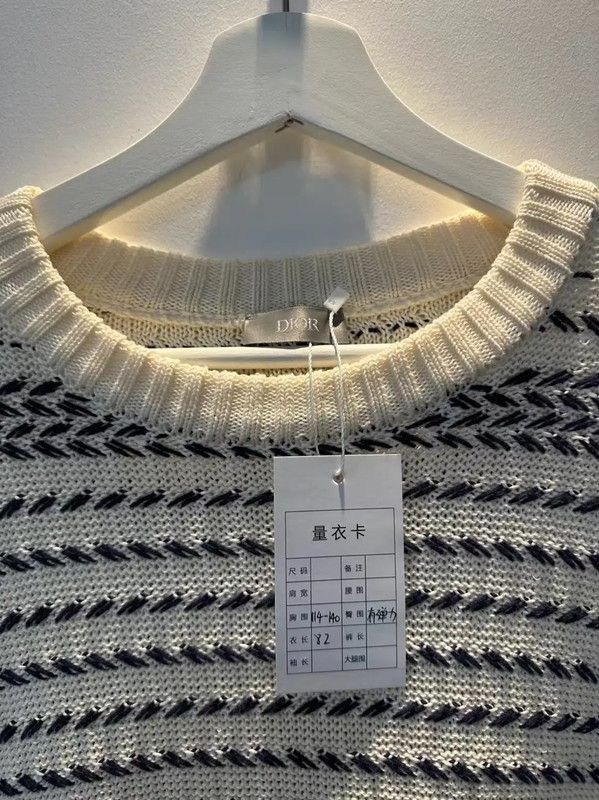 Dior Men's Cream Wool Sweater 0089