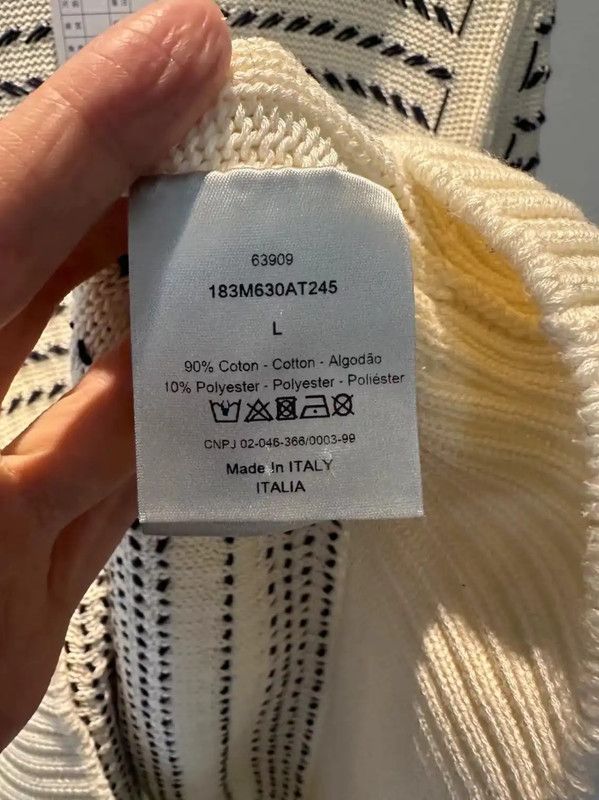 Dior Men's Cream Wool Sweater 0089