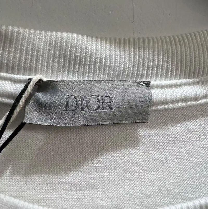 Dior Dior Men's White Cotton T-Shirt 0089 Size US M / EU 48-50 / 2 - 3 Thumbnail