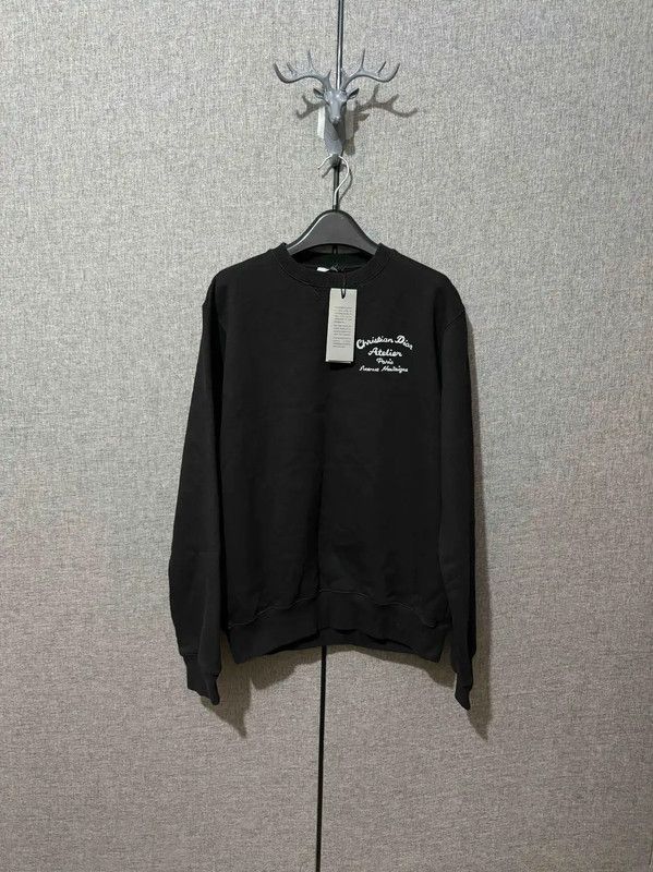 Dior Dior Men's Black Wool Embroidered Sweatshirt 0089 Size US S / EU 44-46 / 1 - 3 Thumbnail