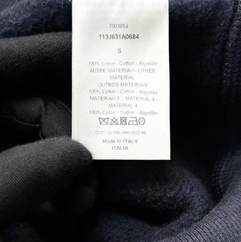 Dior Dior Men’s Short Sleeve Navy Logo Hoodie 0089 Size US S / EU 44-46 / 1 - 5 Thumbnail
