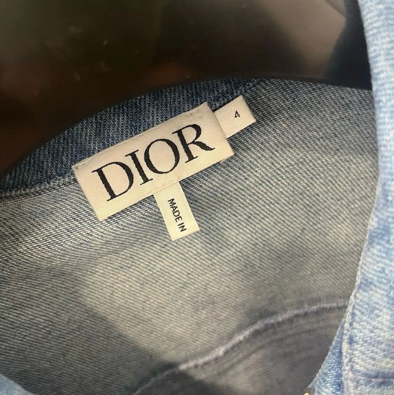 Dior Dior Blue Cotton Long Sleeve Jacket 0089 Size US XXS / EU 40 - 3 Thumbnail